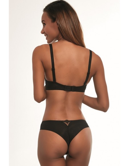 Biustonosz push up Krisline Fortuna brassiere s class czarny comfort 