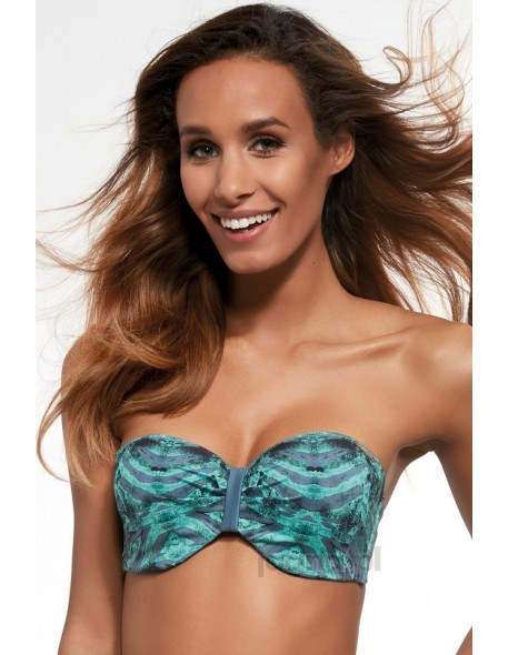 Bra bathing strapless Krisline Bali Color graphite-green Size 65E