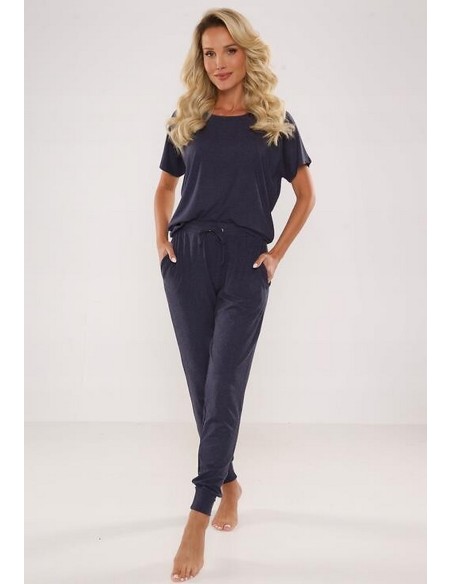 Paula piżama damska krótki rękaw, De Lafense 524