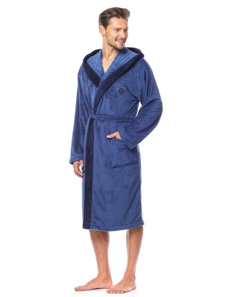 Bathrobe male ciepły with hood L&L George