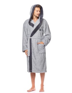Bathrobe male ciepły with hood L&L George 2