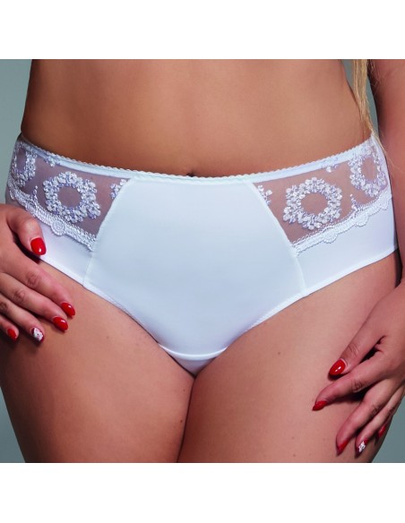 Figi damskie Krisline Fortuna midi białe 