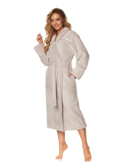 Szlafrok damski ciepły długi L&L Satyn 2084 