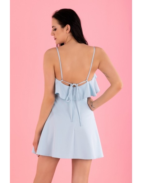 Cooreo sukienka damska mini na cienkich...