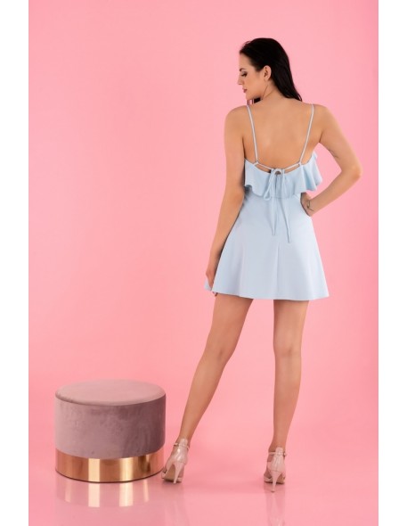 Cooreo sukienka damska mini na cienkich...