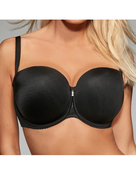 Biustonosz bardotka Krisline Fortuna mhm czarny...