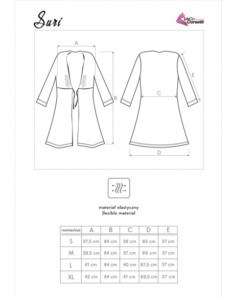 Suri bathrobe ladies' cream, Livia Corsetti lc 90021