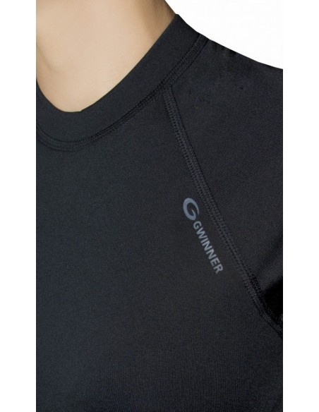 Koszulka termoaktywna damska długi rękaw czarna Gwinner top I 