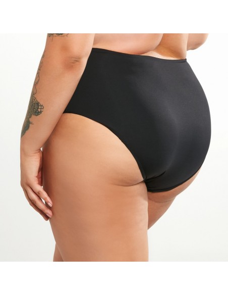 Figi kąpielowe z wysokim stanem Krisline Beach czarne 