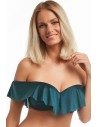 Bra bathing with flounce Krisline Beach espana emerald