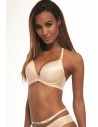 Bra fastened na brzuchu Krisline Fortuna beige brassiere multi comfort