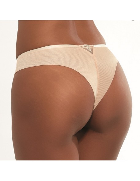 Majtki brazyliany Krisline Fortuna light beżowe...