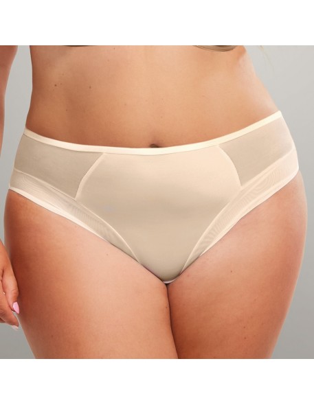 Figi damskie Krisline Fortuna midi light beżowe...