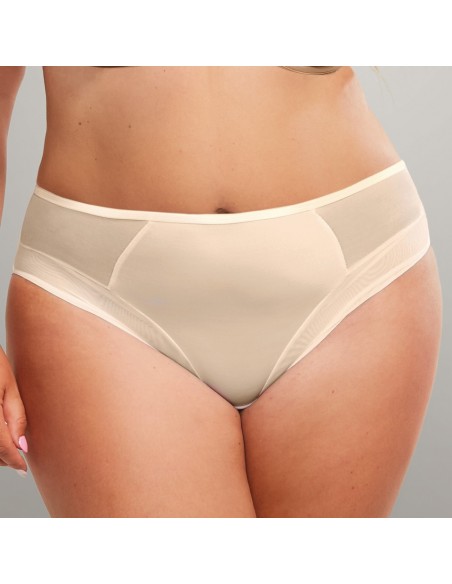 Figi damskie Krisline Fortuna midi light beżowe comfort 