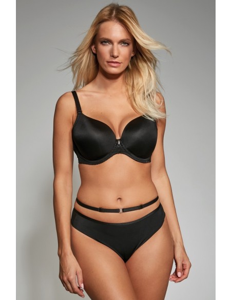 Majtki brazyliany Krisline Fortuna light czarne comfort 