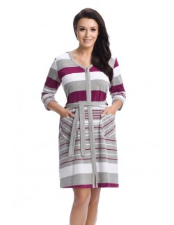 Bathrobe ladies' bawełniany na zipper Dorota FR-070 2