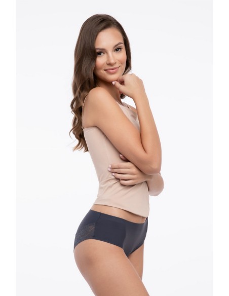 Cheekie panty majtki figi damskie bezszwowe wykończenie, Julimex lingerie