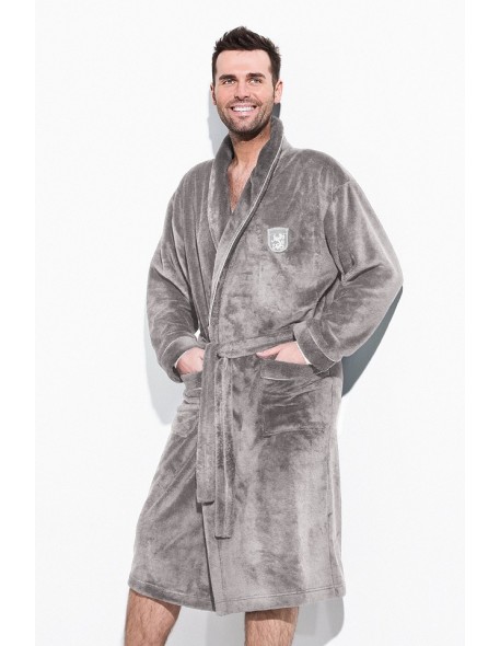 Bathrobe male ciepły short L&L Borys