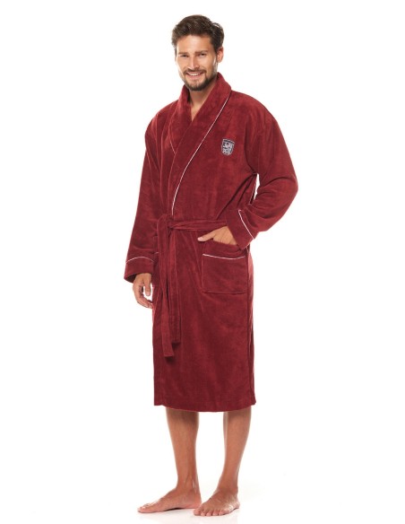 Szlafrok męski ciepły krótki L&L Borys 