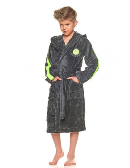 Bathrobe dziecięcy ciepły with hood L&L 2044 146-152