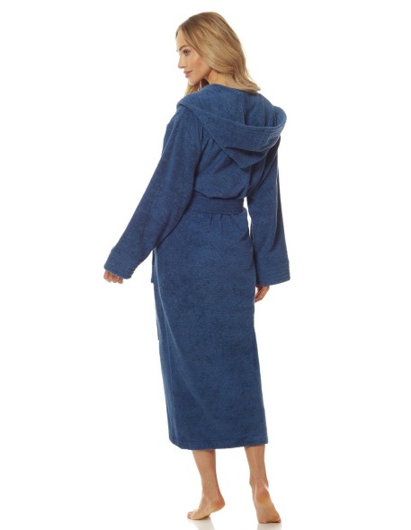 Bathrobe ladies' bawełniany long with hood L&L...
