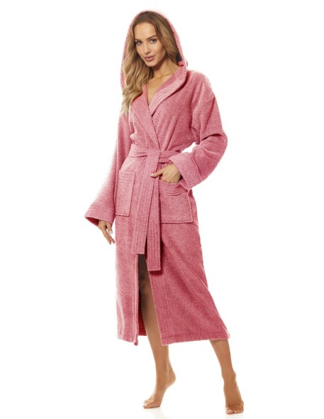 Bathrobe ladies' bawełniany long with hood L&L...