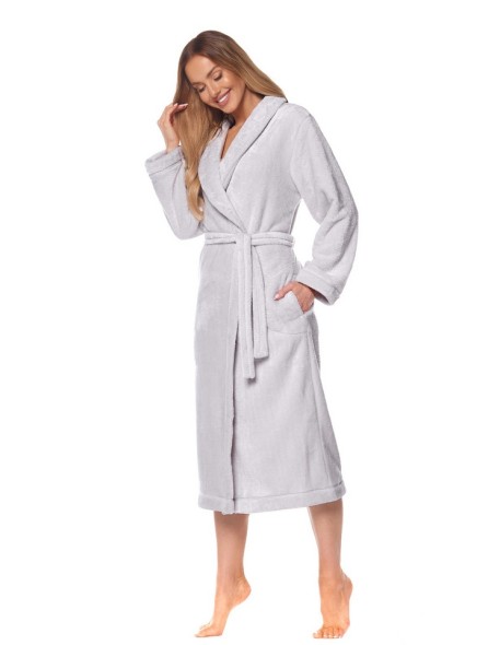 Bathrobe ladies' ciepły long L&L Flower 2123