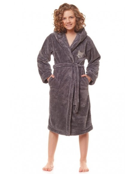 Bathrobe dziecięcy ciepły with hood L&L Lota 134-140