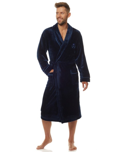 Szlafrok męski ciepły długi L&L Luca 2111 