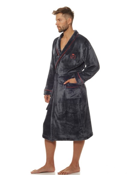 Bathrobe male ciepły long L&L Luca 2111