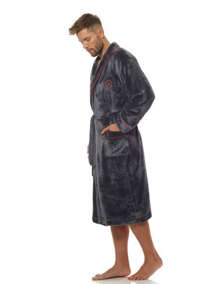 Bathrobe male ciepły long L&L Luca 2111