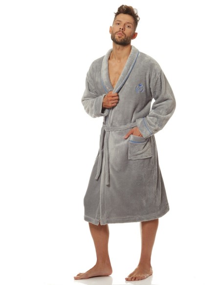 Bathrobe male ciepły long L&L Luca 2111