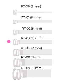 Ramiączka do biustonosza silikonowe transparentne 6mm,...