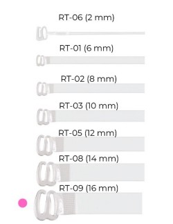 Ramiączka do biustonosza silikonowe transparentne 16mm,...