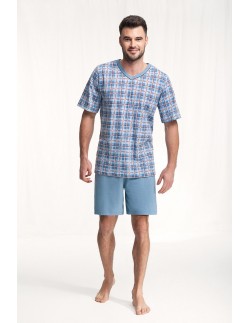 Piżama męska krótki rękaw m-2xl, Luna 793