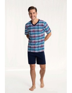 Piżama męska krótki rękaw m-2xl, Luna 793 2