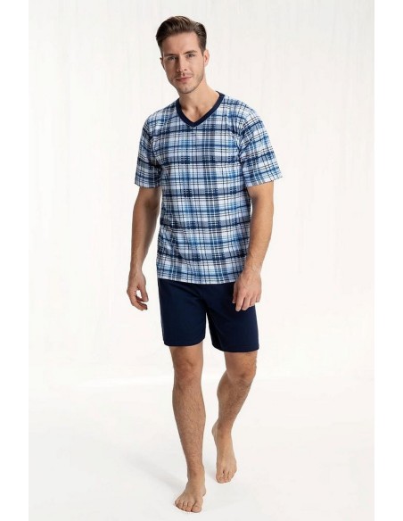 Piżama męska krótki rękaw m-2xl, Luna 793