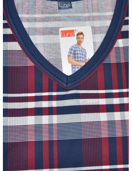 Piżama męska krótki rękaw m-2xl, Luna 793