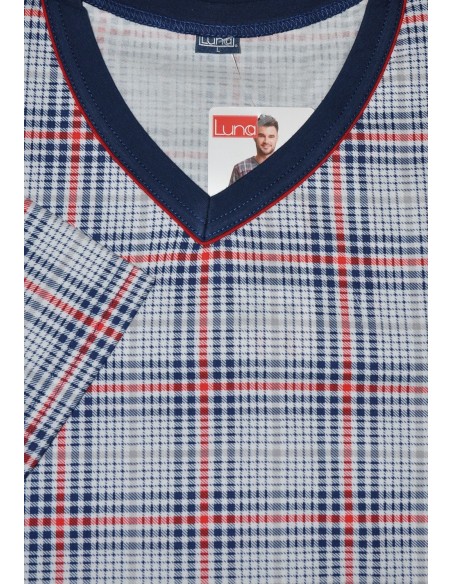 Piżama męska krótki rękaw m-2xl, Luna 793