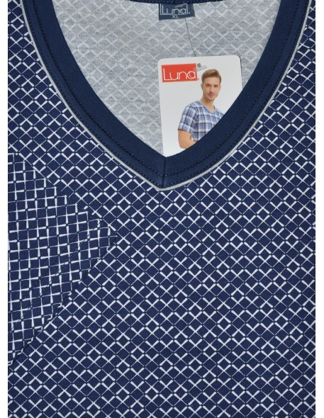 Piżama męska krótki rękaw m-2xl, Luna 793