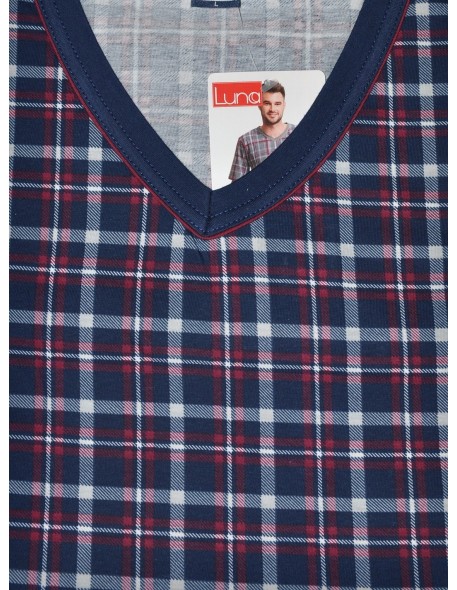 Piżama męska krótki rękaw m-2xl, Luna 793