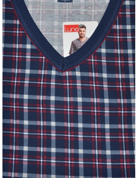 Piżama męska krótki rękaw m-2xl, Luna 793