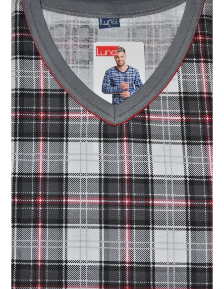 Piżama męska długi rękaw 3xl, Luna 795