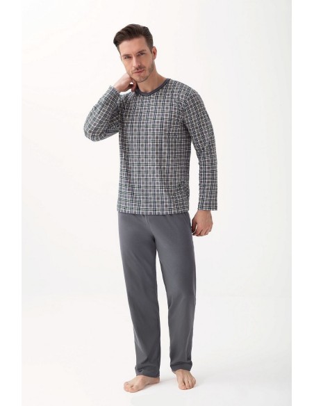 Piżama męska długi rękaw m-2xl, Luna 795