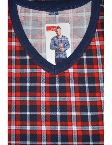 Piżama męska długi rękaw m-2xl, Luna 795