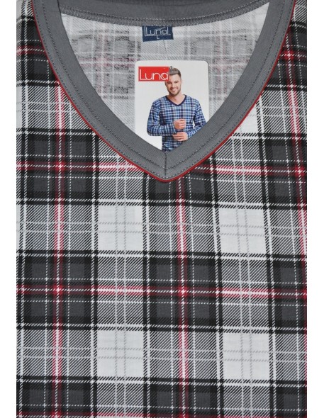 Piżama męska długi rękaw m-2xl, Luna 795