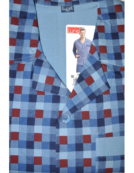 Piżama męska długi rękaw rozpinana m-2xl, Luna 797