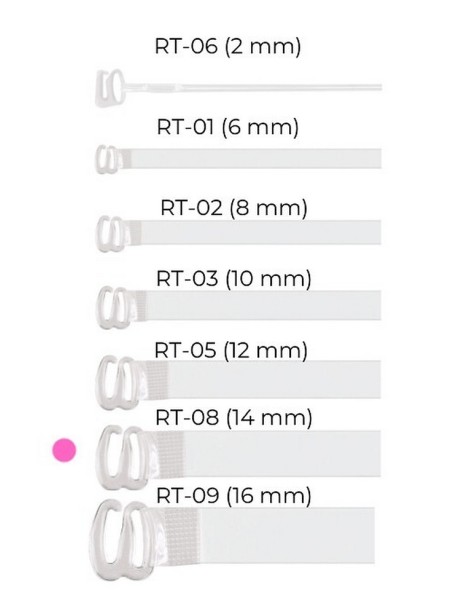 Ramiączka silikonowe rt 08 14mm, Julimex