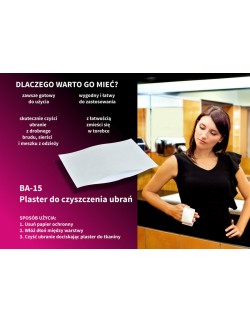 Plaster do czyszczenia ubrań BA-15, Julimex 2