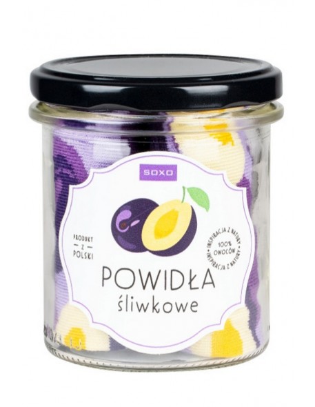 Skarpety w słoiku - powidła śliwkowe, Soxo